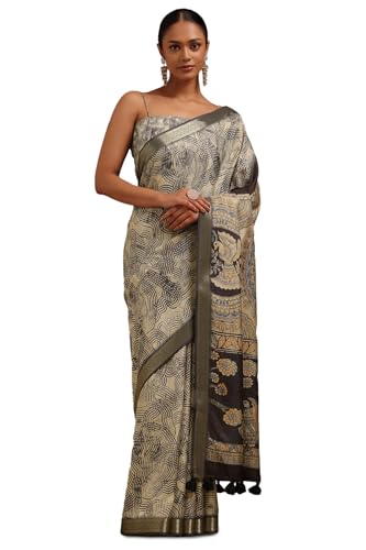 Soch Women Tussar Kalamkari Saree