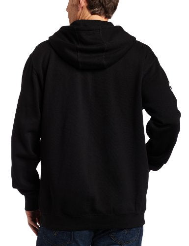 Caterpillar Men's Full Zip Hooded Sweatshirt (Regular and Big & Tall Sizes), Black, X Large