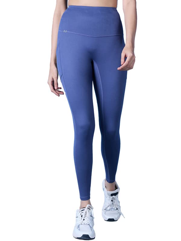 Nykd All Day Comfy Polyster Printed Leggings/Tights For Workout/Athletics With Utility Pocket & High Waisted, 3/4Th Length For C