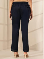 Libas WomenS Regular Trousers (Pl1636 Blue