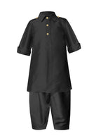A.T.U.N. (All Things Uber Nice) Boy'S Regular Pathani Suit (Bkls Pts_Black 7-8 Years)