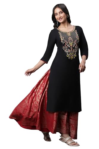 Black Zari Embroidered Festive Kurta (Size: 2Xl)-24Aua14686-704188