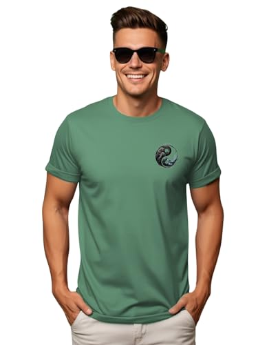 ADRO T-Shirts for MenChest Printed T-Shirt for MenCotton Tshirt for Men|RN24-STICK-YONG-PT