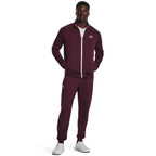 Under Armour Men's Sportstyle Tricot Joggers, (601) Dark Maroon / / White, 3X-Large