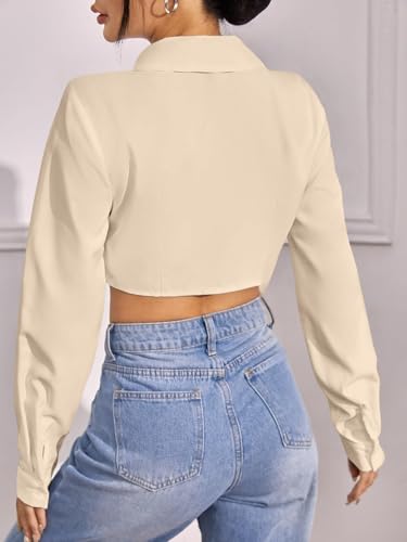 Greciilooks WomenS Regular Fit Western Shirt (Gl-W1915_Cream