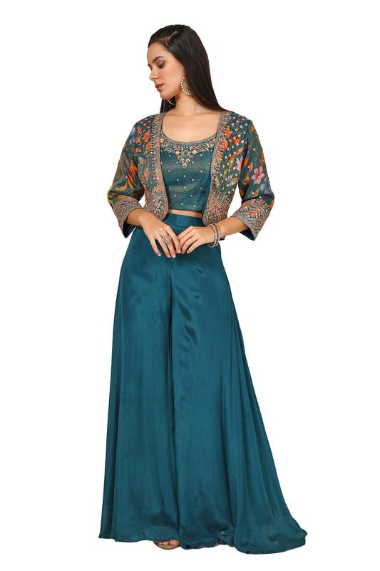 Soch Women Tissue Embroidered Co-Ord Set with Sequins