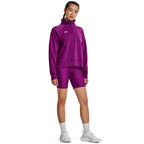 Under Armour womens Rival Fleece Half Zip, (573) Mystic Magenta / / White, 3X