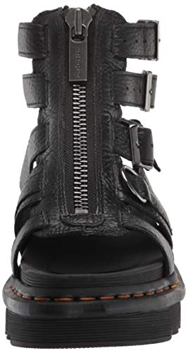 Dr. Martens Women's Olson Sandal, Black Aunt Sally, 6