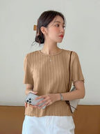 Wedani Solid Regular Fit Jeans Korean Western Tops for Women Stylish