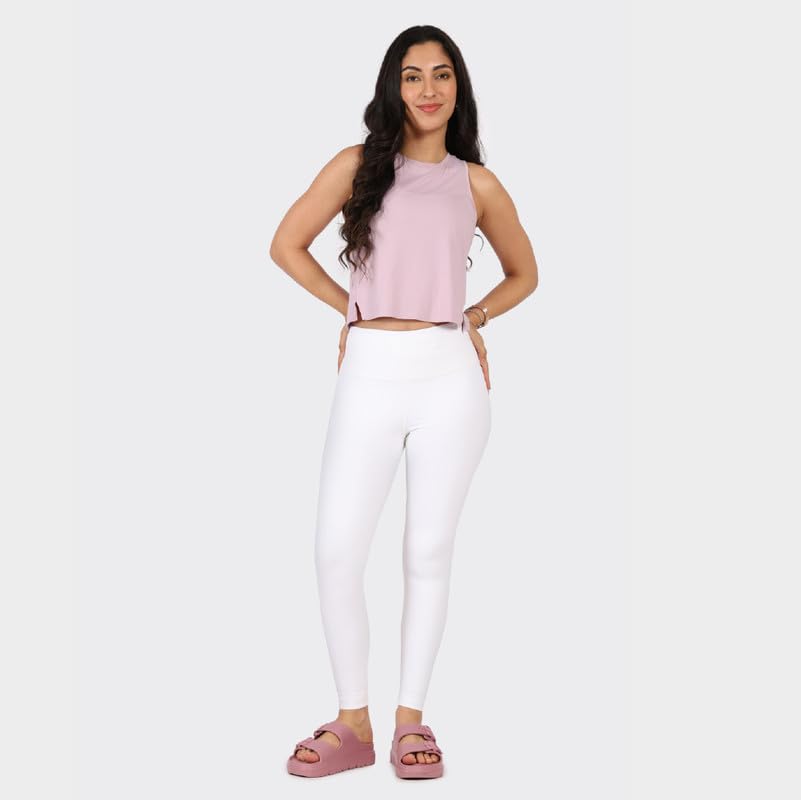 BlissClub The Ultimate Leggings Lite, Ankle Length Tights for Women for Gym, Yoga and Workout with High Waist,Regular Variant