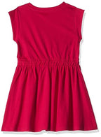 T2F Girls Cotton A-Line Knee-Length Casual Dress