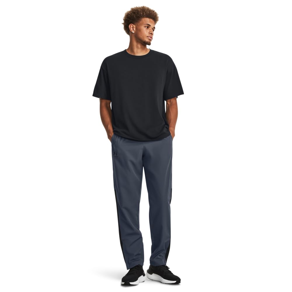 Under Armour Mens Woven Vital Workout Pants, (045) Downpour Gray / / Black, 4X-Large Tall