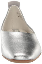 Franco Sarto Womens Vana Slip On Ballet Flat, Metallic Silver, 7