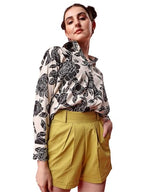 LERIYA FASHION Womens Regular Fit Shirt (LF-W1763_Grey XL)