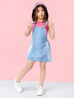 Naughty Ninos Girls Cotton Tulip Knee-Length Dress