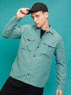 Ketch Men Regular Fit Olive Jacket (Khjk000137
