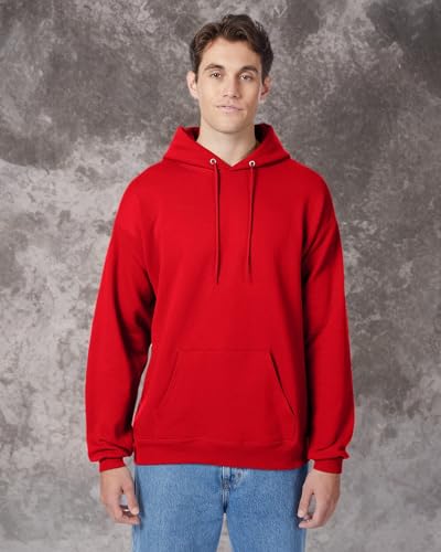 Unisex Ecosmart 5050 Pullover Hooded Sweatshirt - WHITE - S(D0102H7D7WT)