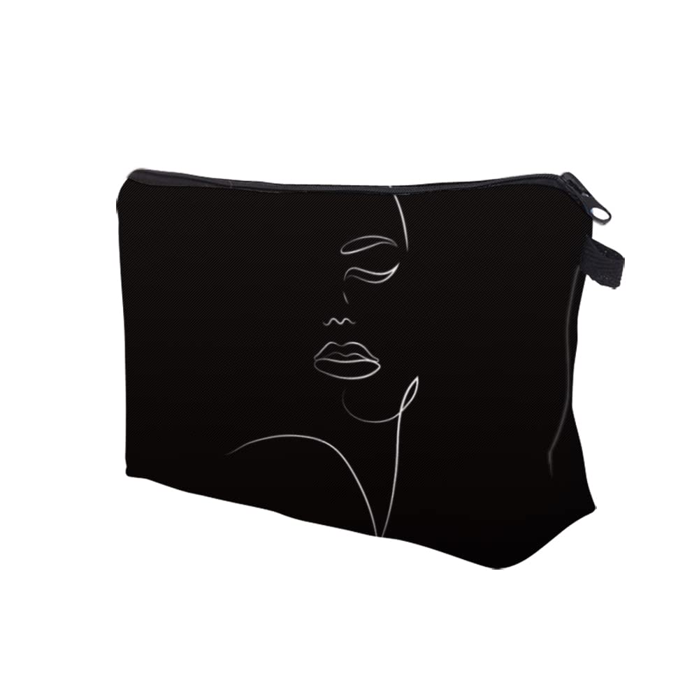 Deanfun Small Makeup Bag for Purse, Waterproof Makeup Bags Roomy Toiletry Pouch Travel Accessories Gifts (55884)