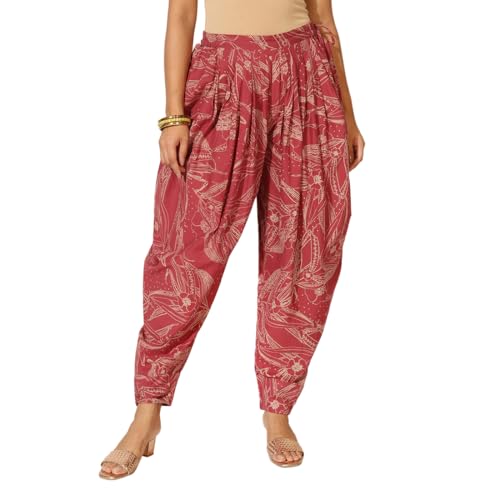 Fabindia WomenS Cotton Pants (102463502_Red