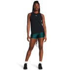 Under Armour Womens Rival Muscle Tank, (001) Black / / White, X-Small