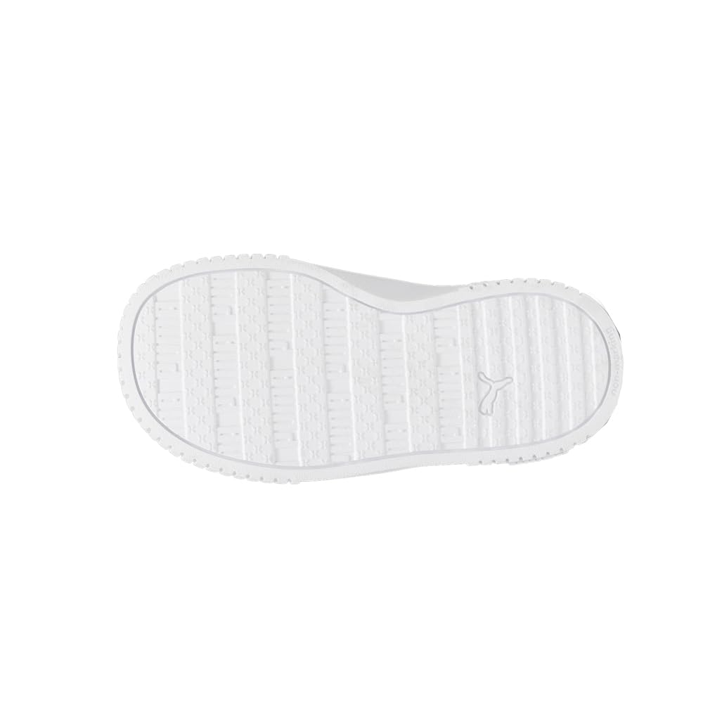 PUMA Kids Carina Sneaker, White-Chalk Pink-Blue Wash, 5 US Unisex Toddler