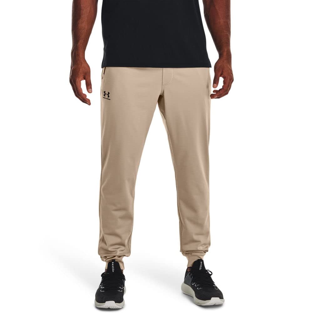 Under Armour Men's Sportstyle Tricot Joggers, (236) Sahara / / Black, XX-Large