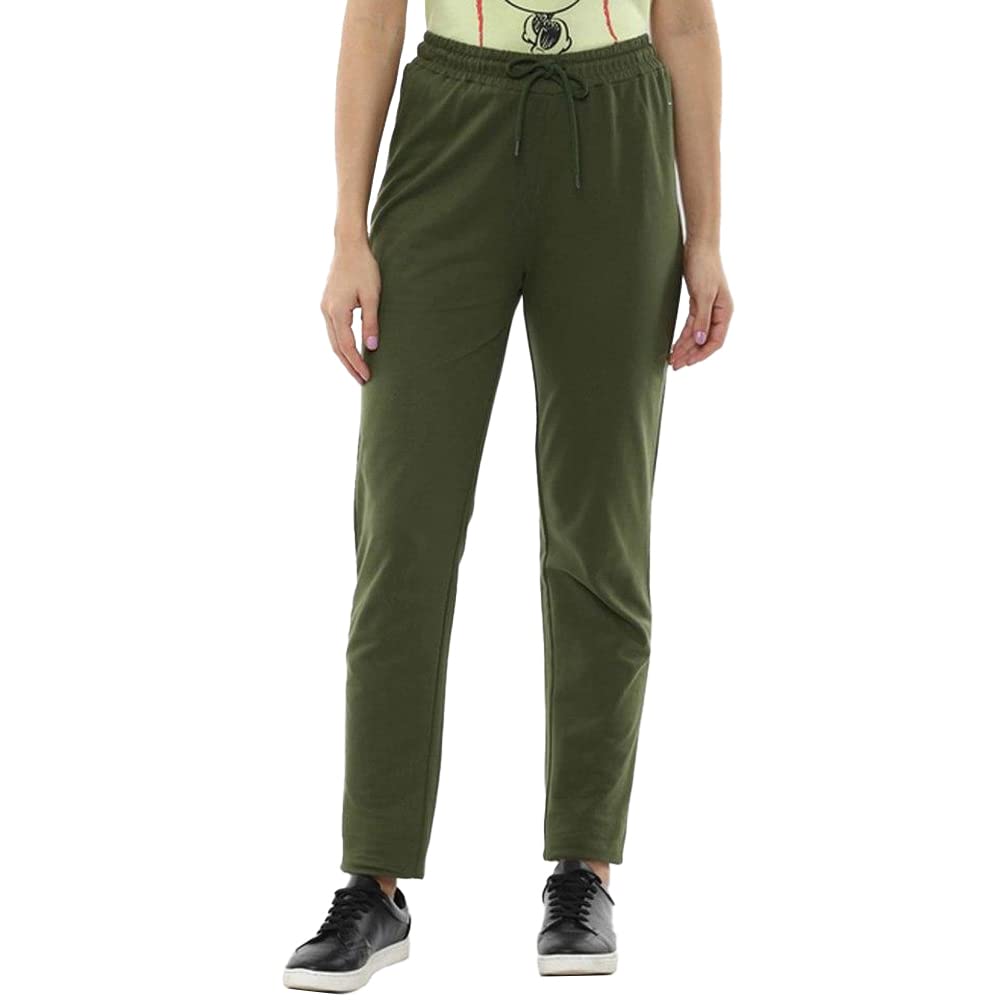 Van Heusen WomenS Regular Track Pants (Vwkbprgfn92992_Olive_28) 28