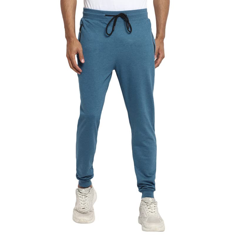 Turtle Men Blue Melange Joggers