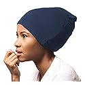 ADAMA Satin Lined Jersey Beanie - Ultra Soft, Fashionable Hipster Chic, Satin Lining Prevents Breakage and Tangling, Day and Nig