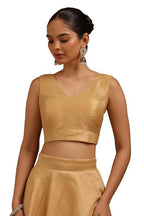 Soch Women Tussar Solid Padded Blouse