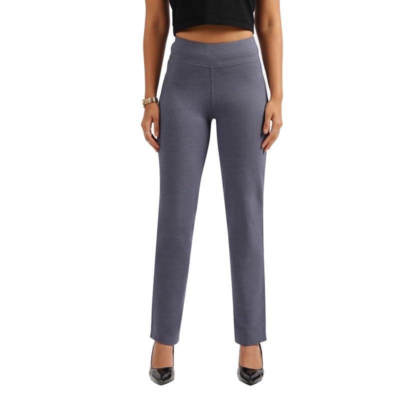 BlissClub Womens Pants (Werkit_Straight_Hema Herringbone-Navy Tall-Above 5.5