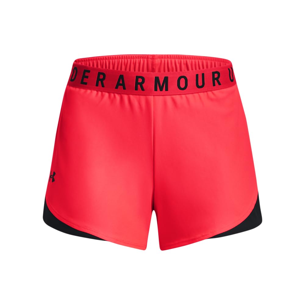 Under Armour Womens Play Up 3.0 Shorts, (628) Beta/Black/Black, X-Small