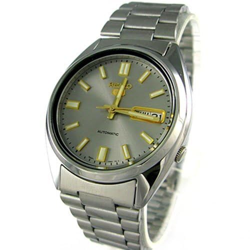 Seiko 5 Men's SNXS75 Automatic Grey Dial Stainless-Steel Bracelet Watch