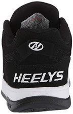 Heelys girls Voyager Tennis Shoe, Black/White, 3 Big Kid US