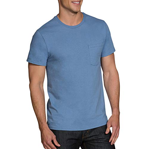Fruit of the Loom Men's Pocket T-Shirt Multipack (5 Pack), Assorted (5Pack), X-Large