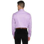 Turtle Men 100% Cotton Purple Solid Slim Fit Full Sleeve Formal Shirt