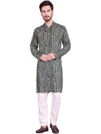 Jompers Mens Bandhani Printed Kurta Pyjama Set
