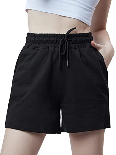 The Souled Storesolids: Midnight Blackwomen Lounge Shorts Sweatshorts MenS Sweat Shorts Athletic Lounge Gym Running Workout Fre