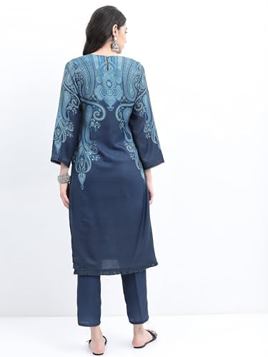 Ketch Women Regular Fit Printed Full Sleeve Ethnic Set