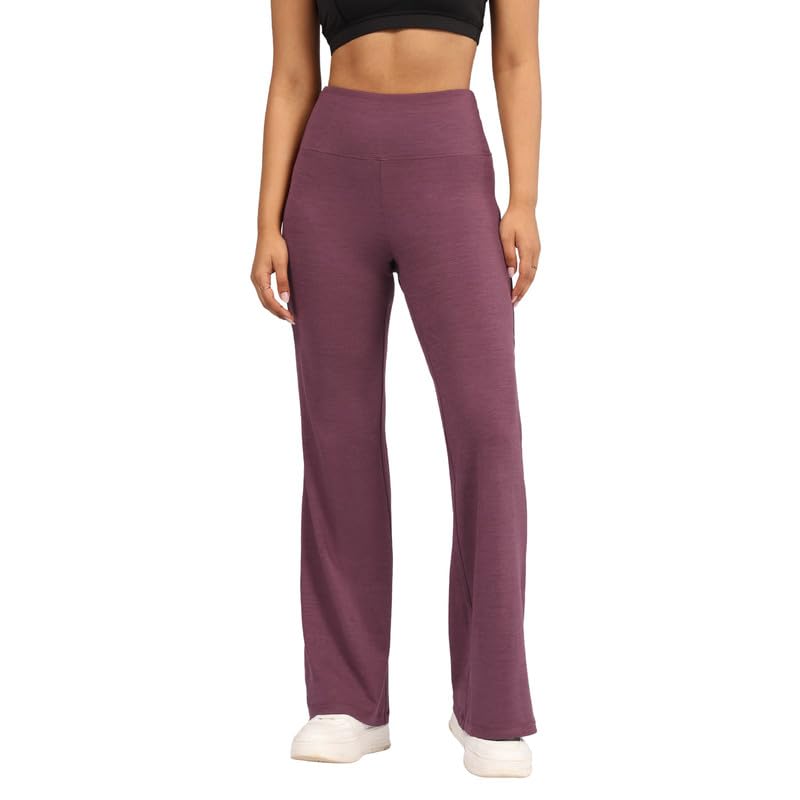 BlissClub AirMelt Flare Pants - Lite | Flared Silhouette | Back Pocket| Weightless Fabric | High Rise Waistband
