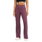 BlissClub AirMelt Flare Pants - Lite | Flared Silhouette | Back Pocket| Weightless Fabric | High Rise Waistband | Tall Variant A