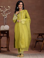 Libas WomenS Silk Blend Kurta Set (273870R