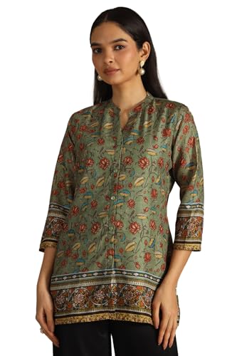 Soch Women Art Silk Floral Print Jumpsuit