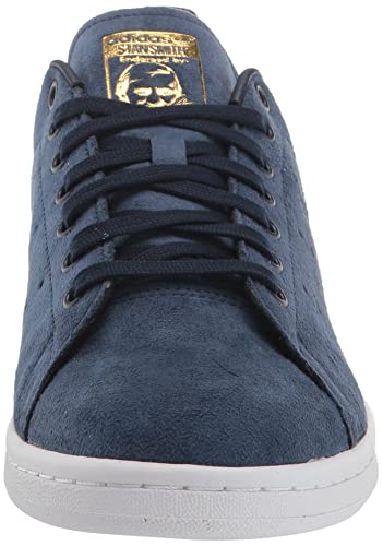 adidas Originals Men's Stan Smith Sneaker, Collegiate Navy/White/Gold Metallic, 7