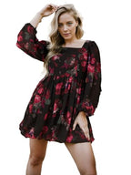 Rare WomenS Polyester Fit And Flare Above The Knee Dress (Ep7544Cnt_Black