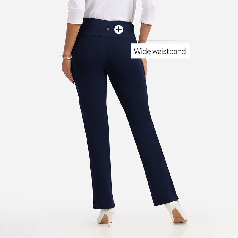 BlissClub Ultimate Straight Pants - Lite - Tall Above 55, Straight Silhouette, Stretchy, Comfortable, Back Pocket