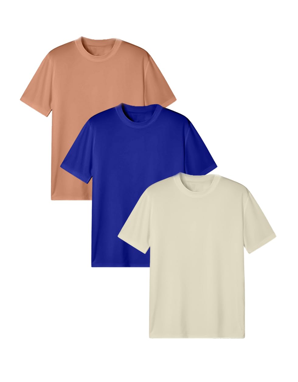 Veirdo 100% Cotton Oversized Baggy Fit Round Neck Solid Core Short Sleeve T-Shirt Combo