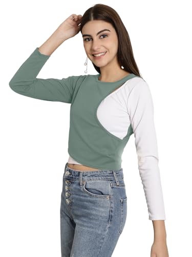 Tee Projekt Solid Stylish Casual Tops for Women & Girls|| Trendy Western Tops for Women Stylish