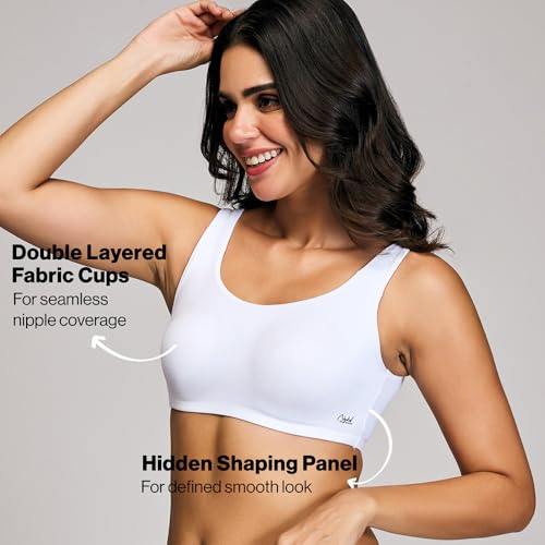 Nykd (Nyb113 Non Padded & Non Wired Full Coverage Slip On Everyday Bra For Women & Girls | Wide Shoulder Straps For Support With