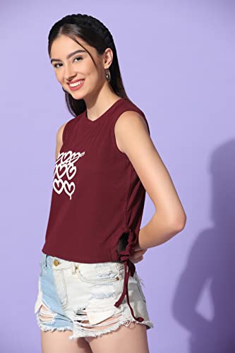Greciilooks WomenS Solid Ribbed Crop Tank Tops | Knitted Sleeveless Tops For Women| Corset Tops For Girls | Halter Neck Jeans S